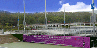 中国网球学院网球场八层铝制看台