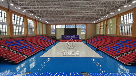 甘肃张掖山丹新城区全民健身中心体育馆看台座椅